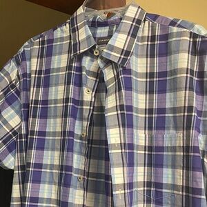 Van Heusen Men's Blue Plaid Shirt